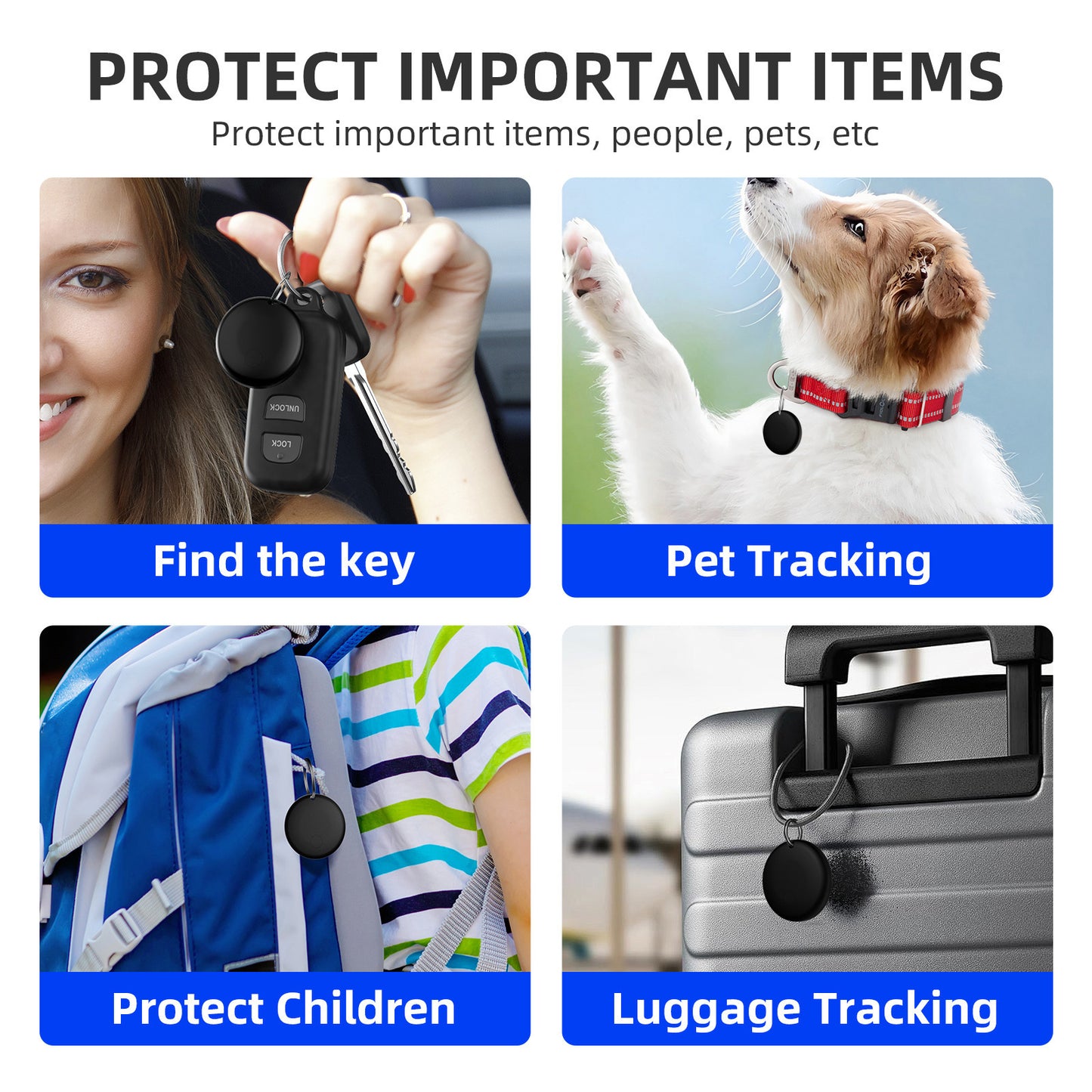Mini GPS Key Finder Tracker – USB Anti-Loss Smart Locator for Keys, Bags & Pets