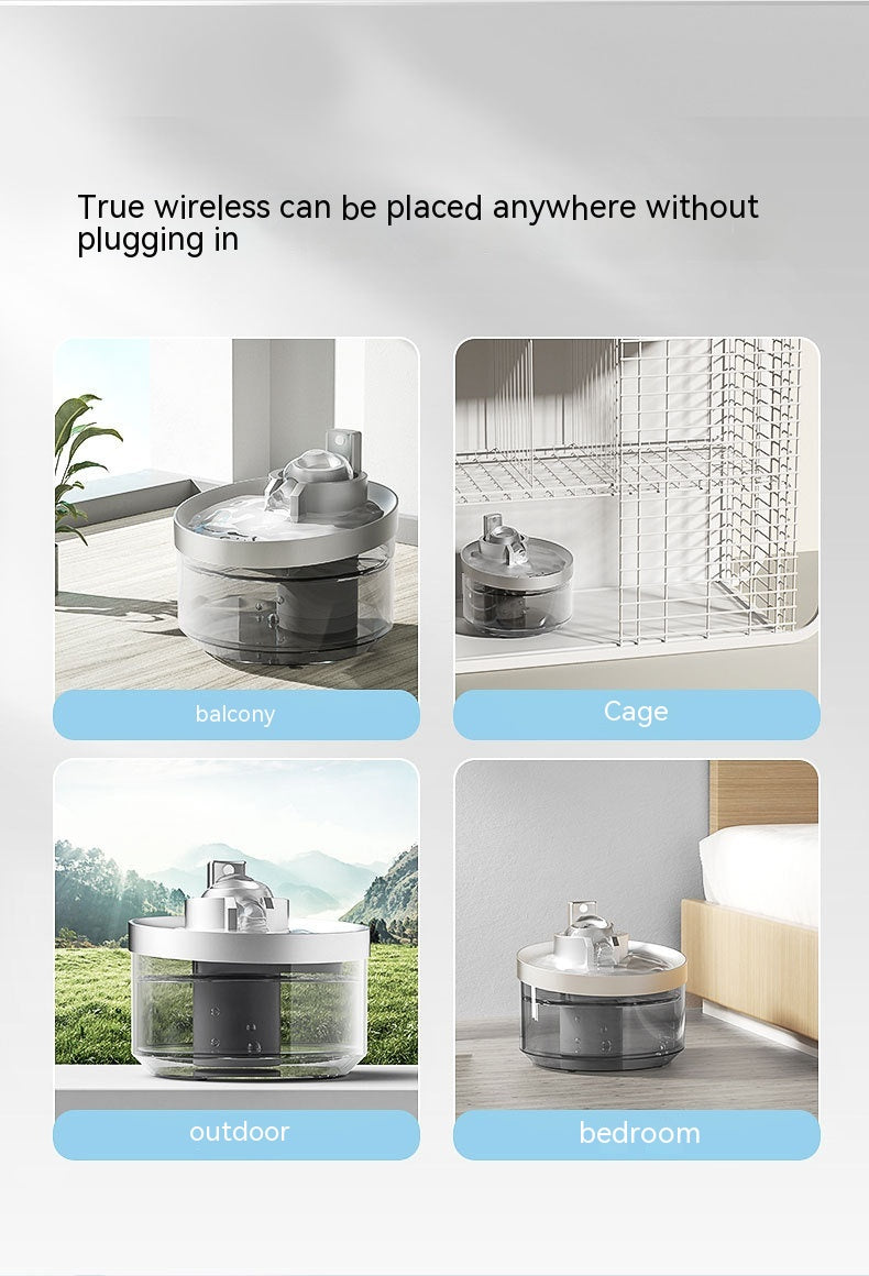Wireless Cat Water Fountain – Automatic Induction Pet Drinking Dispenser