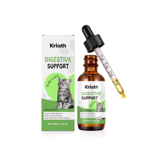 Kriath Digestive Support Drops for Cats – Daily Gut Wellness Formula