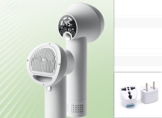Smart Pet Hair Dryer & Grooming Comb – Low Noise 2-in-1 Dog & Cat Blow Dryer