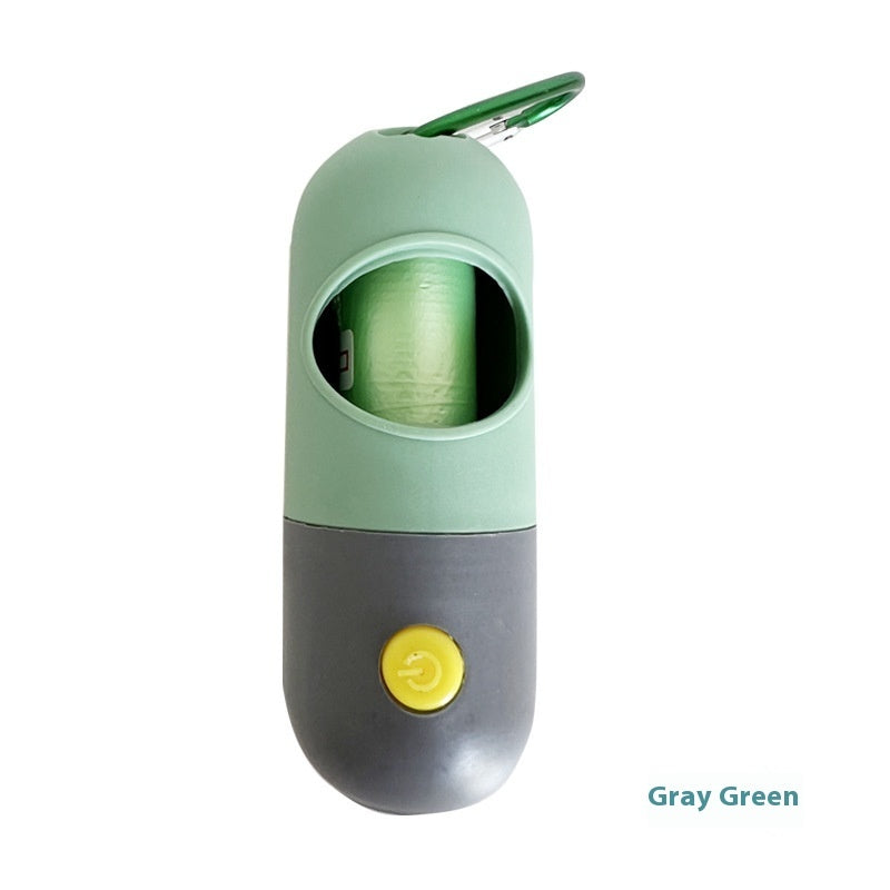 Portable Dog Waste Bag Dispenser – Leak-Proof Poop Bag Holder with Night-Use Design