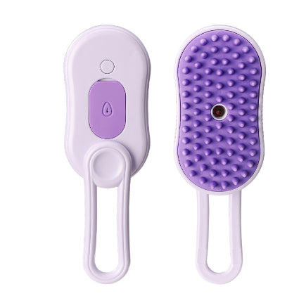 3-in-1 Steam Pet Grooming Brush – Electric Spray Deshedding & Massage Comb for Dogs & Cats