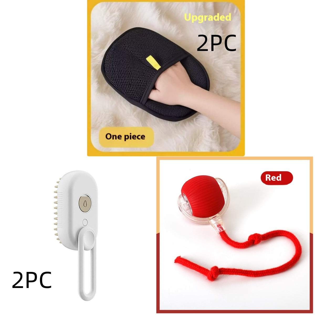 3-in-1 Steam Pet Grooming Brush – Electric Spray Deshedding & Massage Comb for Dogs & Cats