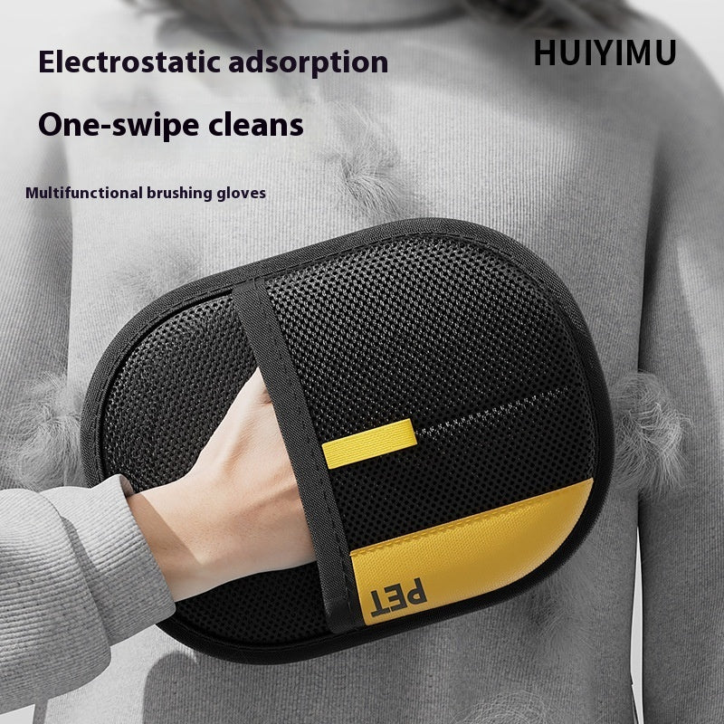 Electrostatic Pet Hair Removal Glove – Reusable Fur Cleaning Grooming Mitt